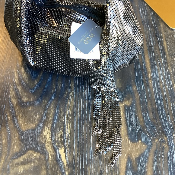 Whiting & Davis Marisol Twisted Hobo Handbag in Gunmetal - Picture 3 of 9